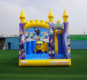 T5-1002C Piccolo castello gonfiabile Yellow Man combinazione scivolo per bambini all'aperto che saltano castello