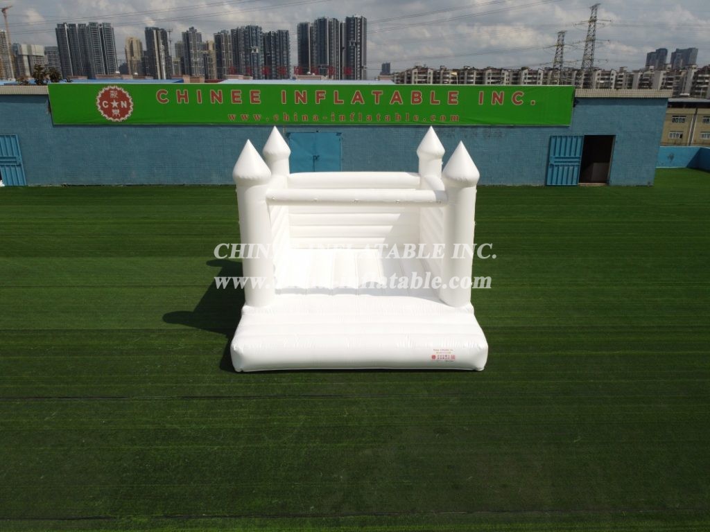 T2-3508 Pure White Inflatable Bouncy Castle