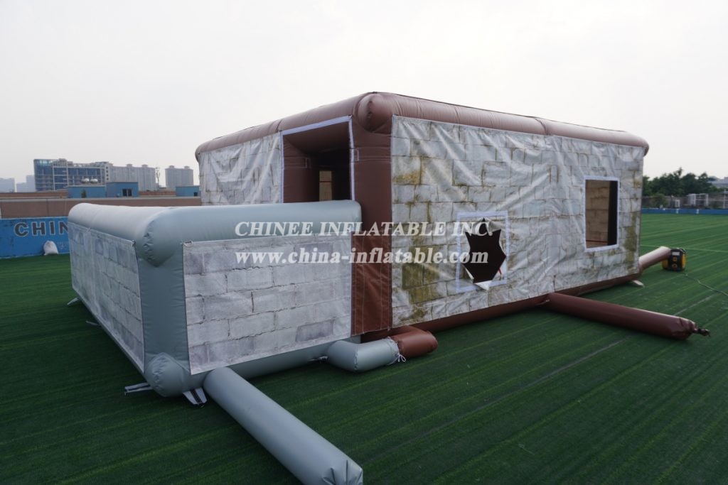 Tent1-804 Removable Inflatable Structure Military Training Tent Inflatable House With Wall