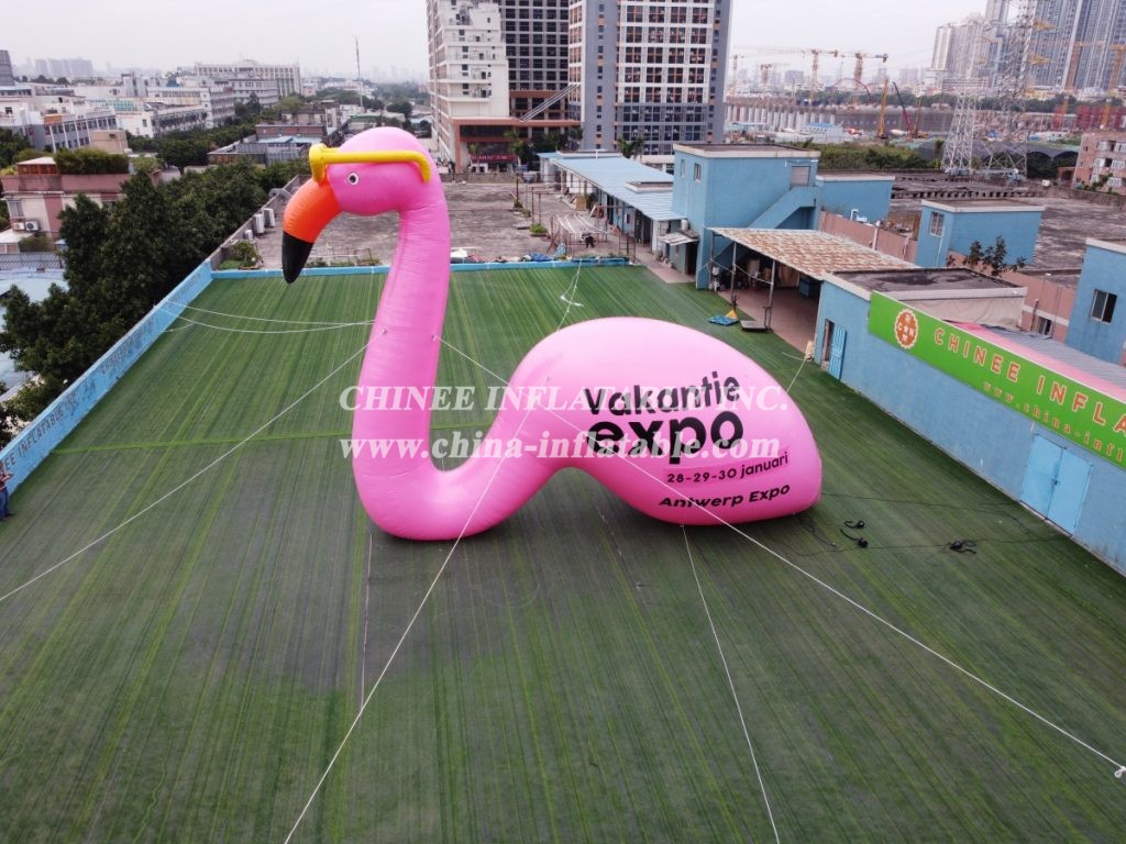 cartoon2-387 Giant Advertising Inflatable Flamingo Cartoon Promotional Cartoon