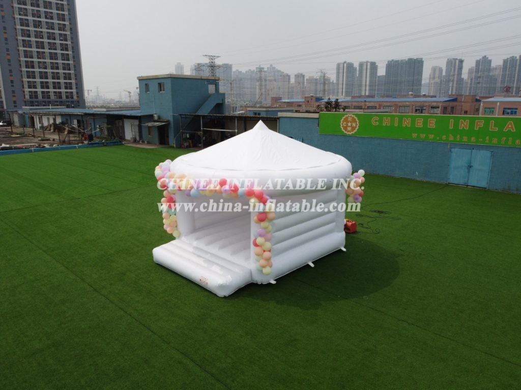 T2-3491B Outdoor White Inflatable Wedding Party Tent Bounce House