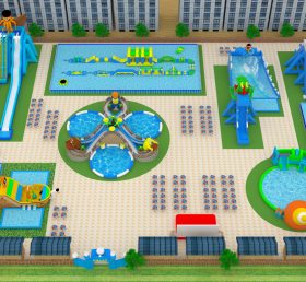 IS11-4020 Area gonfiabile Parco divertimenti Parco giochi all'aperto