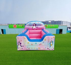 T2-4151 Piscina gonfiabile Baby Unicorno con schienale alto