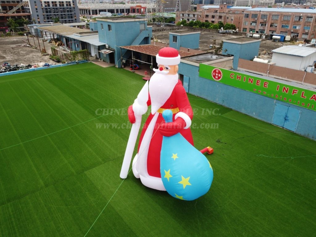 C1-223 8M Height Inflatable Santa Claus With Gift