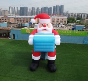 C1-219 8m gonfiabile Babbo Natale alto con scatola regalo