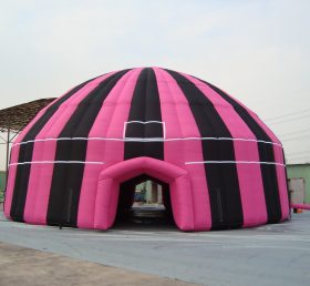 Tent1-370B Cupola gonfiabile nero e rosa