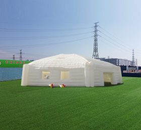 Tent1-4463 Enorme yurta gonfiabile esagonale bianca per sport e feste