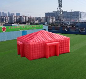 Tent1-4474 Gonfiabile cubo rosso tenda attiva