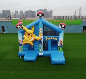 T2-4452 Pokémon Pikachu castello gonfiabile con scivolo