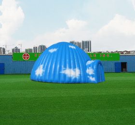 Tent1-4687 Blue Sky Cloud Stampa Igloo su misura