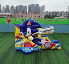 T2-4708 Castello gonfiabile Sonic con scivolo