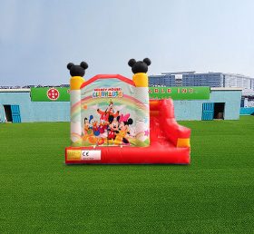 T2-4541 Topolino Club castello gonfiabile con scivolo