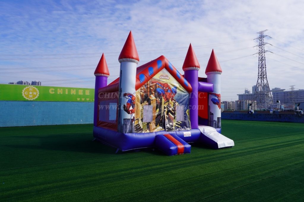 T2-860C Spider-Man Inflatable Castle With Slide