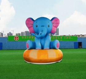 S4-593 Annunci personalizzati gonfiabili elefante blu