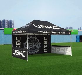 F1-54 Gazebo per tenda parasole pieghevole nero