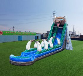 T8-4500 Scivolo e piscina Jurassic Rush da 25 piedi