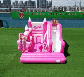 T2-8105 Castello gonfiabile di Barbie con scivolo