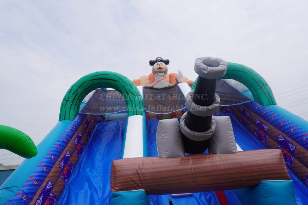 T8-4548 Pirate Inflatable Dry Slide