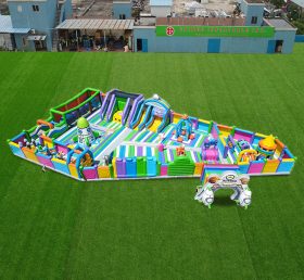 GF2-127 Castello di salto gonfiabile del grande parco giochi gonfiabile del poligono colorato personalizzato