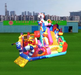 T6-1146 Parco giochi gonfiabile per unicorno