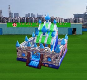 T2-7045 Parco giochi gonfiabile King's Castle con scivolo