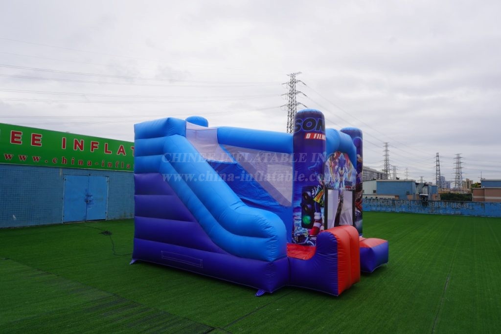 T2-3226Y Sonic theme bouncy castle with slide