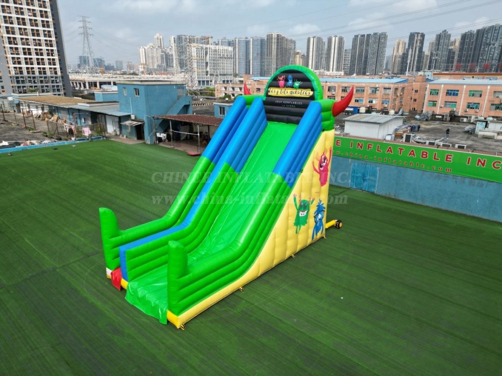 T8-1416B Devil Themed Inflatable Slide