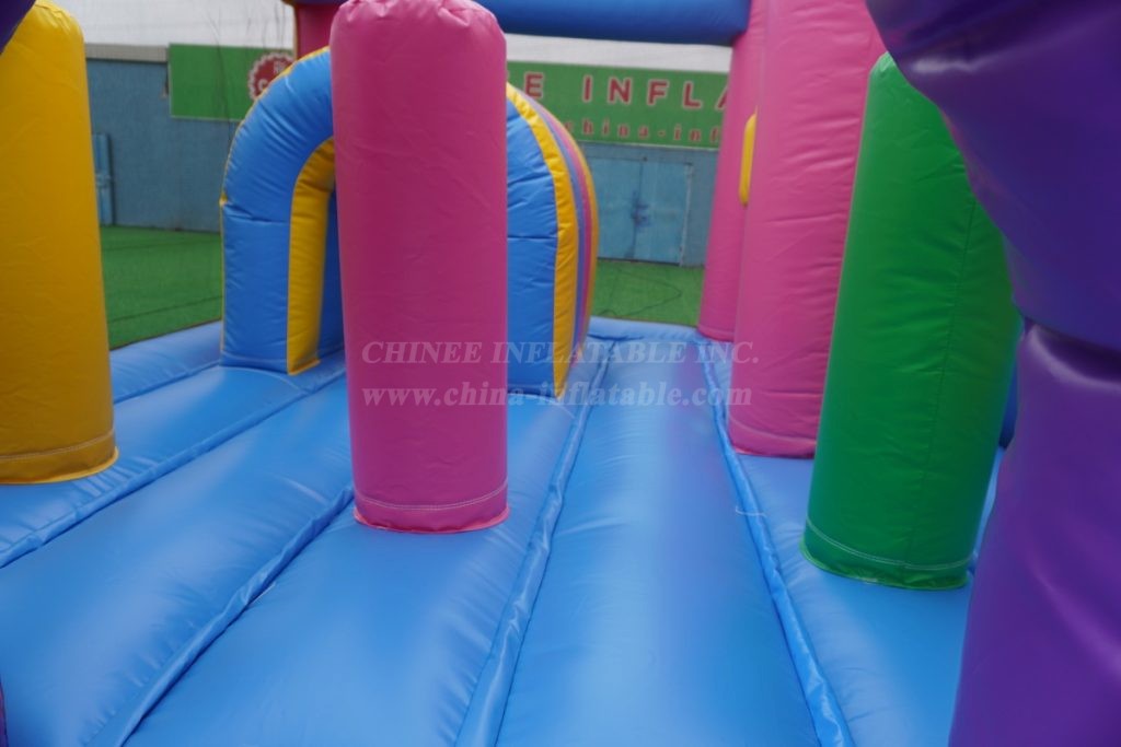 T2-8109 Unicorn Theme Bouncy Castle With Slide