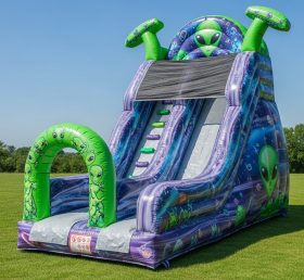 T8-8094 Alien Theme Inflatable Dry Slide