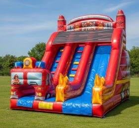 T8-8173 Firetruck Theme Inflatable Dry S...