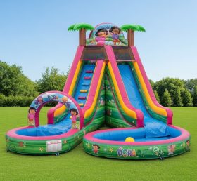 T8-8607 Dora Theme Inflatable Water Slid...