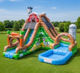 T8-8611 Farm Theme Inflatable Water Slid...