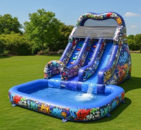 T8-8620 Graffiti Theme Inflatable Water ...
