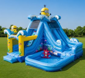 T8-8651 Minions Theme Inflatable Water S...