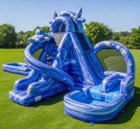 T8-8699 Space Theme Inflatable Water Sli...