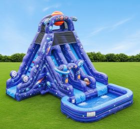 T8-8700 Space Theme Inflatable Water Sli...