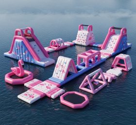 S208 Flamingo Theme Inflatable Water Par...