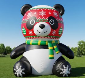 C1-740 Christmas Panda Inflatable Cartoo...