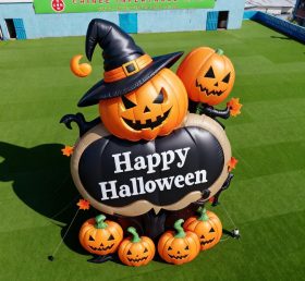 Cartoon3-226 Happy Halloween Pumpkin Wit...