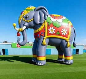 Cartoon3-257 Decorated Elephant Inflatab...