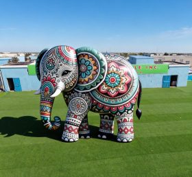Cartoon3-258 Elephant Mandala Pattern In...