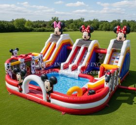 Pool3-633 Mickey & Minnie Theme Pool Wat...