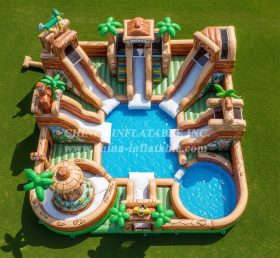 Pool3-711 The Flintstones Theme Pool Wat...