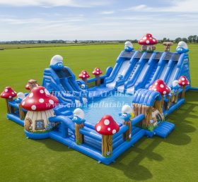 Pool3-721 The Smurfs Theme Pool Water Pa...
