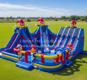 Pool3-740 Woody Woodpecker Theme Pool Wa...