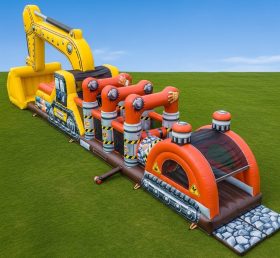 T7-3805 Excavator Theme Inflatable Obsta...