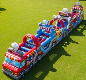 T7-3826 Food Trucks Theme Inflatable Obs...
