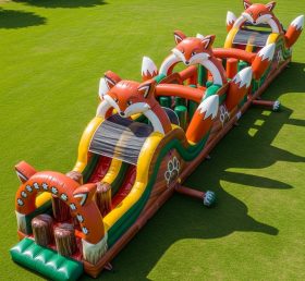 T7-3829 Fox Theme Inflatable Obstacle Co...