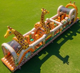 T7-3835 Giraffe Theme Inflatable Obstacl...