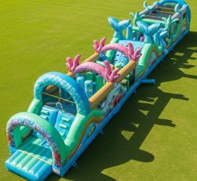 T7-3901 Mermaid Theme Inflatable Obstacl...